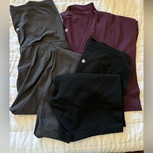 Bundle of 3 CRZ YOGA maternity butterluxe leggings/ shorts